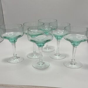 Sasaki Harmony Aqua Champagne/ Cocktail Coupe Glasses